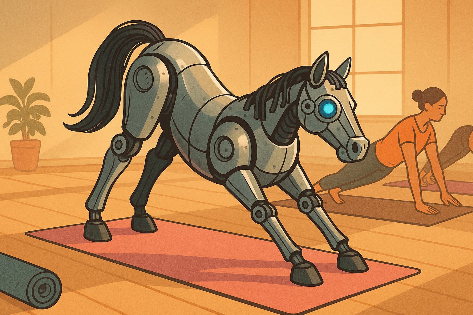 My Robot Horse Joined a Yoga Class