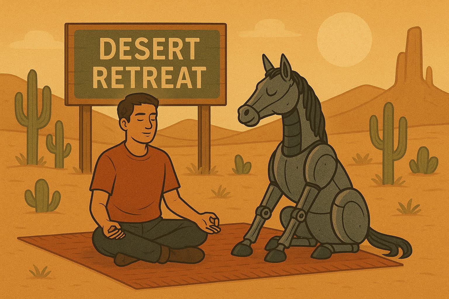 C.H.A.R.L.E.S. Goes on a Silent Retreat