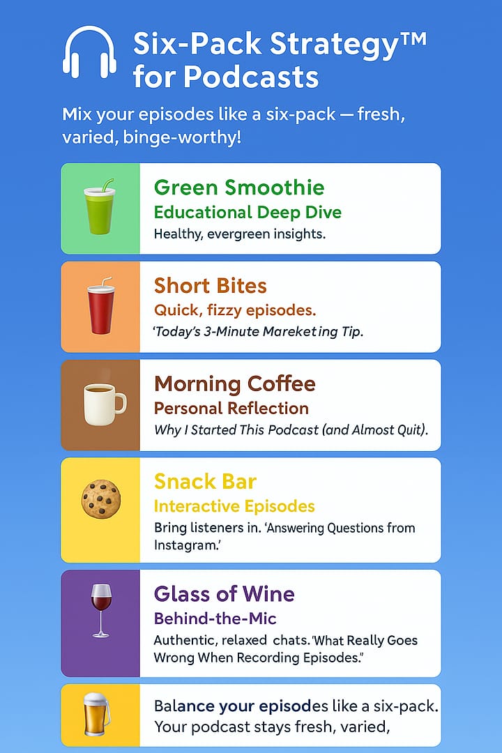 Six-Pack Strategy™ for Podcasts & Audio Creators