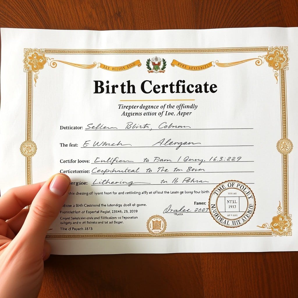 Birth certificate