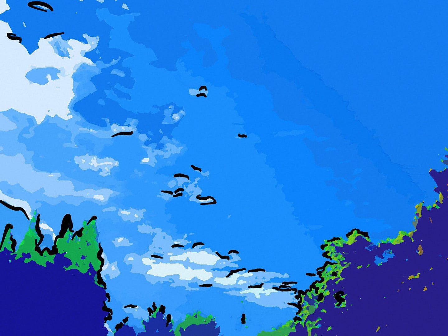 Favorites. Blue sky