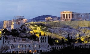 Acropolis... a monumental architecture from ancient Greece. Still standing today. Inviting us to reflect on beauty...