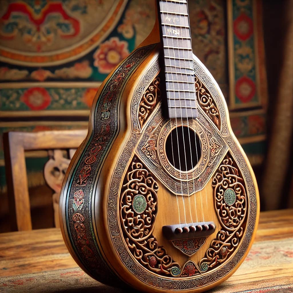 3 Tibetan instruments 3 The dranyen (also spelled danyen or drenyen)