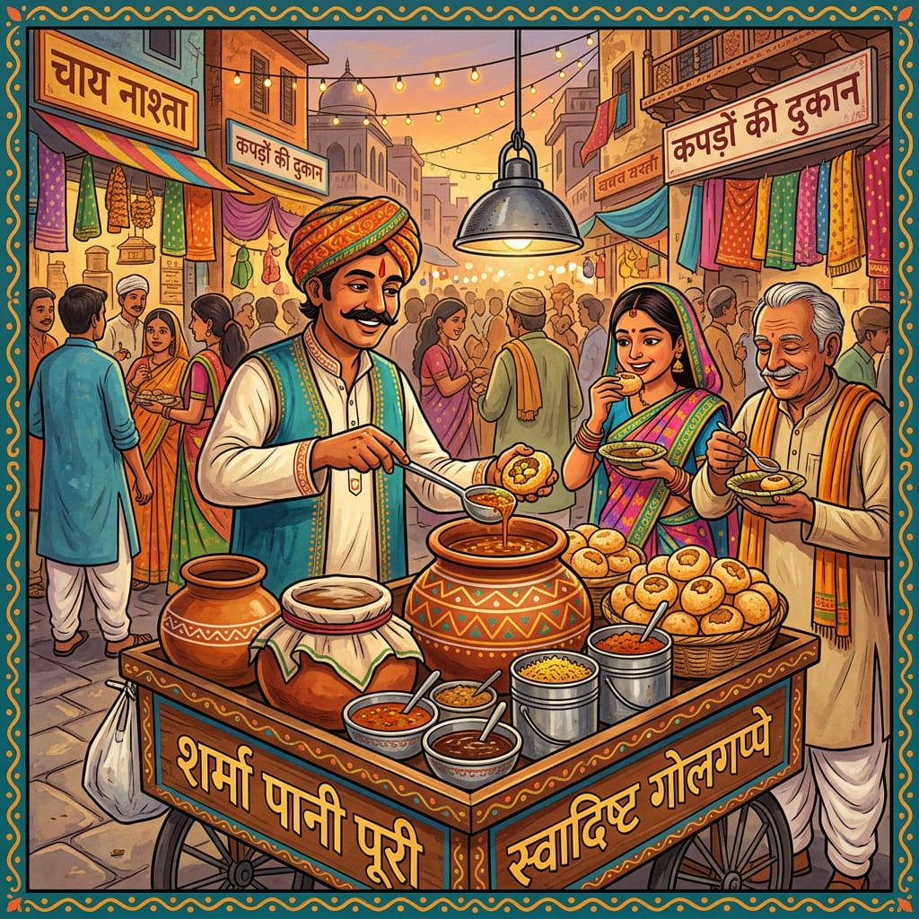 Pani Puri, the Indian street snack Pani Puri, the Indian street snack