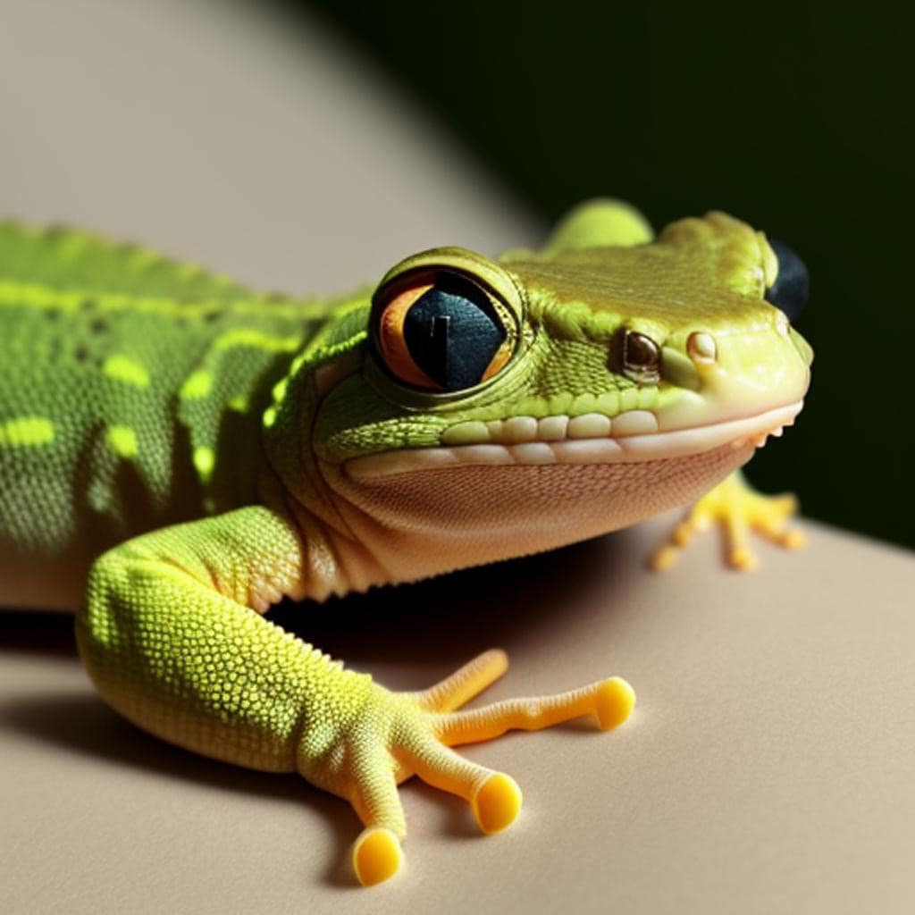 De Slaper En De Gekko 3 De Slaper Die Zijn Ogen Opent En Een Gekko Ziet