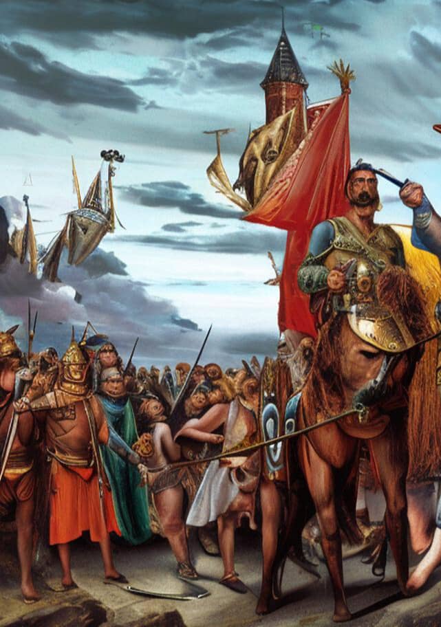 De Geschiedenis Van Belgica In Oude Romeinse Geschriften .Galliërs En Kelten. Gallische Leiders En Krijgers. Ambiorix. Tongeren, Hoofdstad Van Belgica.
