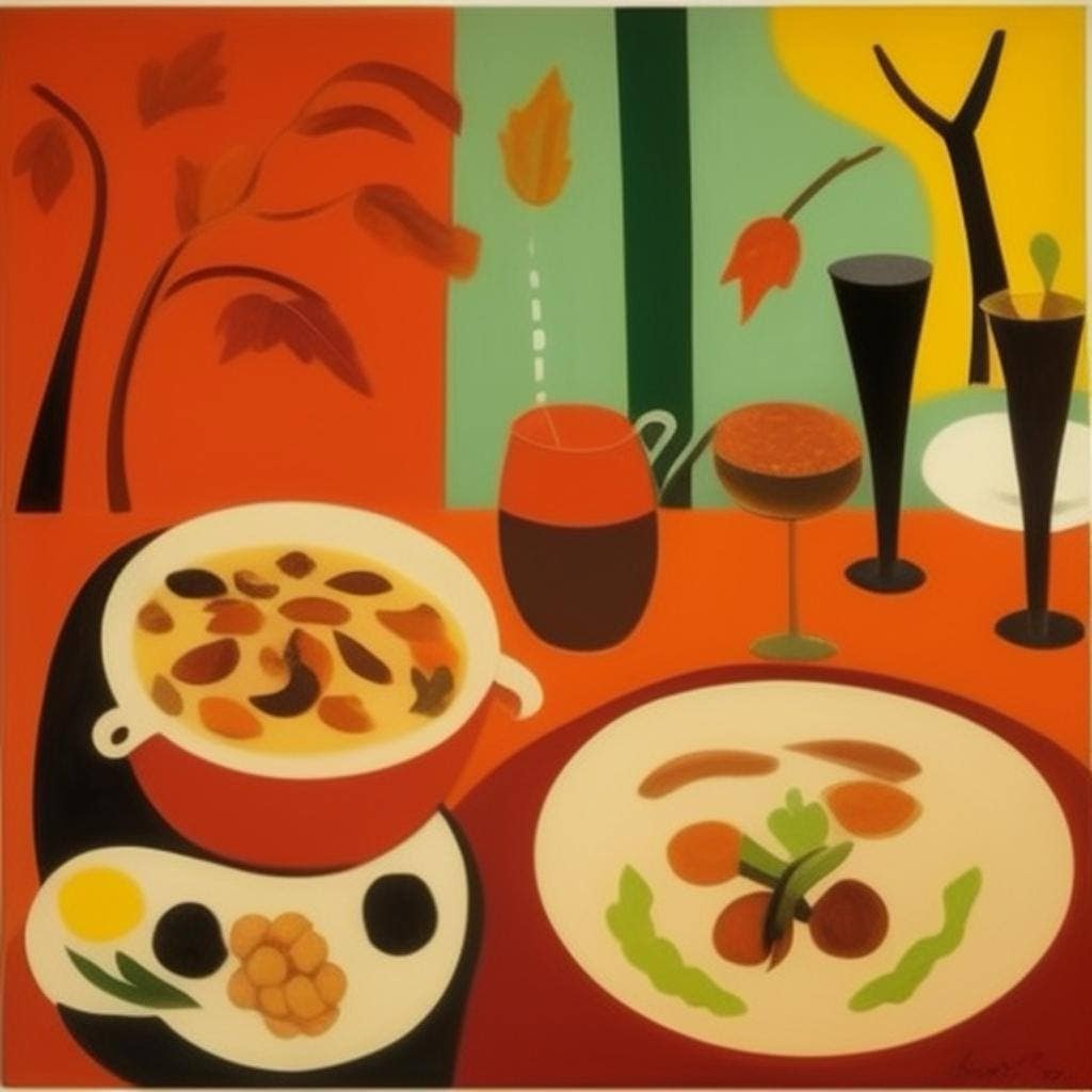 Kastanjemenu Voor De Herfst 2 Kastanjemenu Voor De Herfst, Een Herfstige Maaltijd. Soep, Hoofdgerecht, Bijgerecht, Dessert En Drankje. Smakelijk