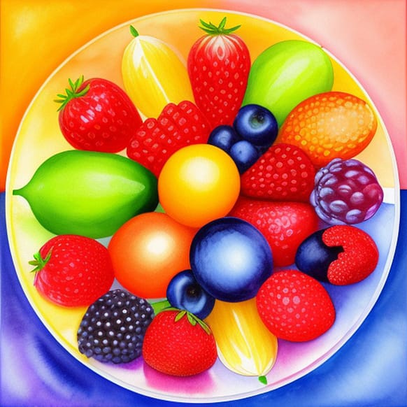 Typische Zomervruchten Gesorteerd Op Kleur 2 Typische Zomervruchten Gesorteerd Op Kleur