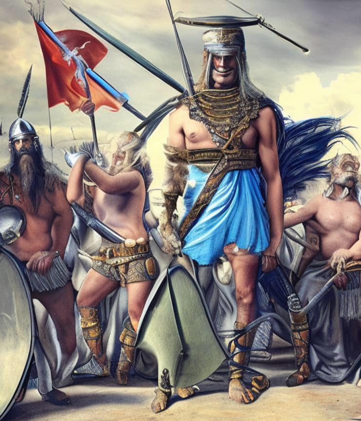 De Geschiedenis Van Belgica In Oude Romeinse Geschriften 2 De Geschiedenis Van Belgica In Oude Romeinse Geschriften .Galliërs En Kelten. Gallische Leiders En Krijgers. Ambiorix. Tongeren, Hoofdstad Van Belgica.