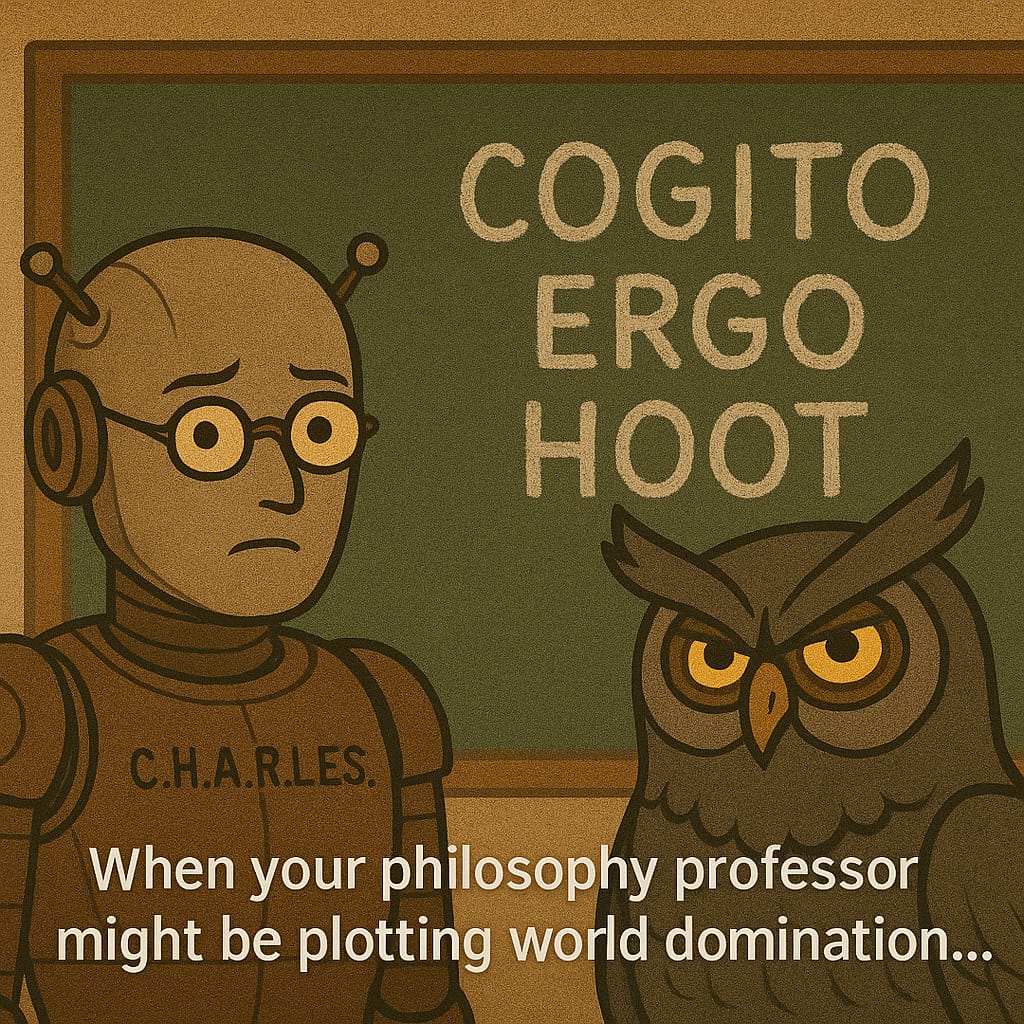 C.H.A.R.L.E.S. Takes a Philosophy Class 11 C.H.A.R.L.E.S. Takes a Philosophy Class