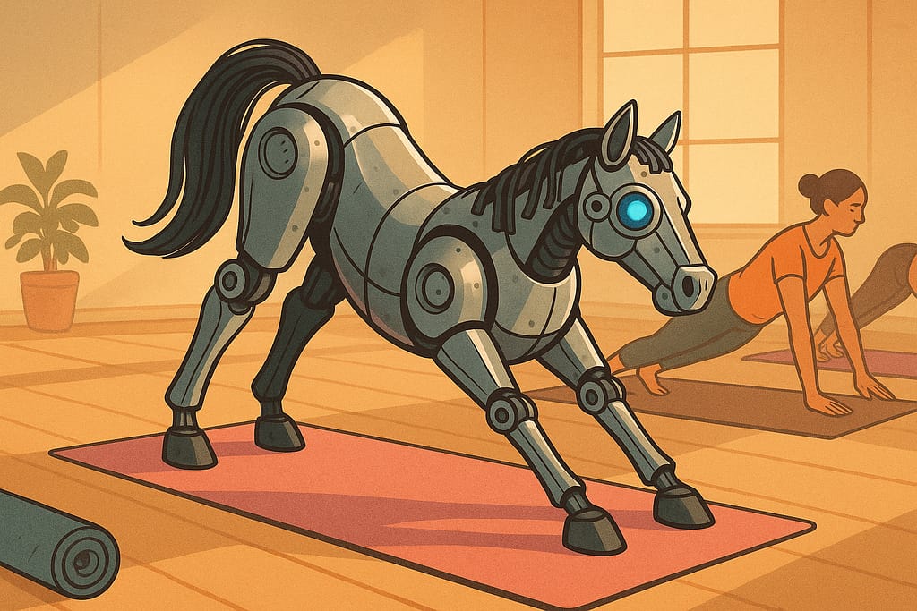 My Robot Horse Joined a Yoga Class 8 My Robot Horse Joined a Yoga Class