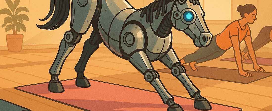 My Robot Horse Joined a Yoga Class 1 My Robot Horse Joined a Yoga Class
