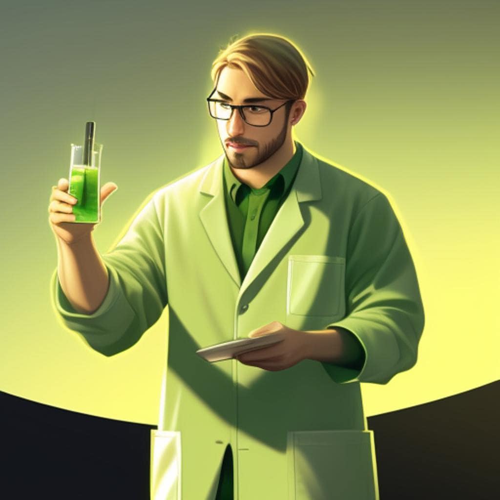 Clad in a lab coat, Analytical Alchemist reflects AI's capacity to analyze complex topics, break them down, and present the essence in a clear and concise manner.