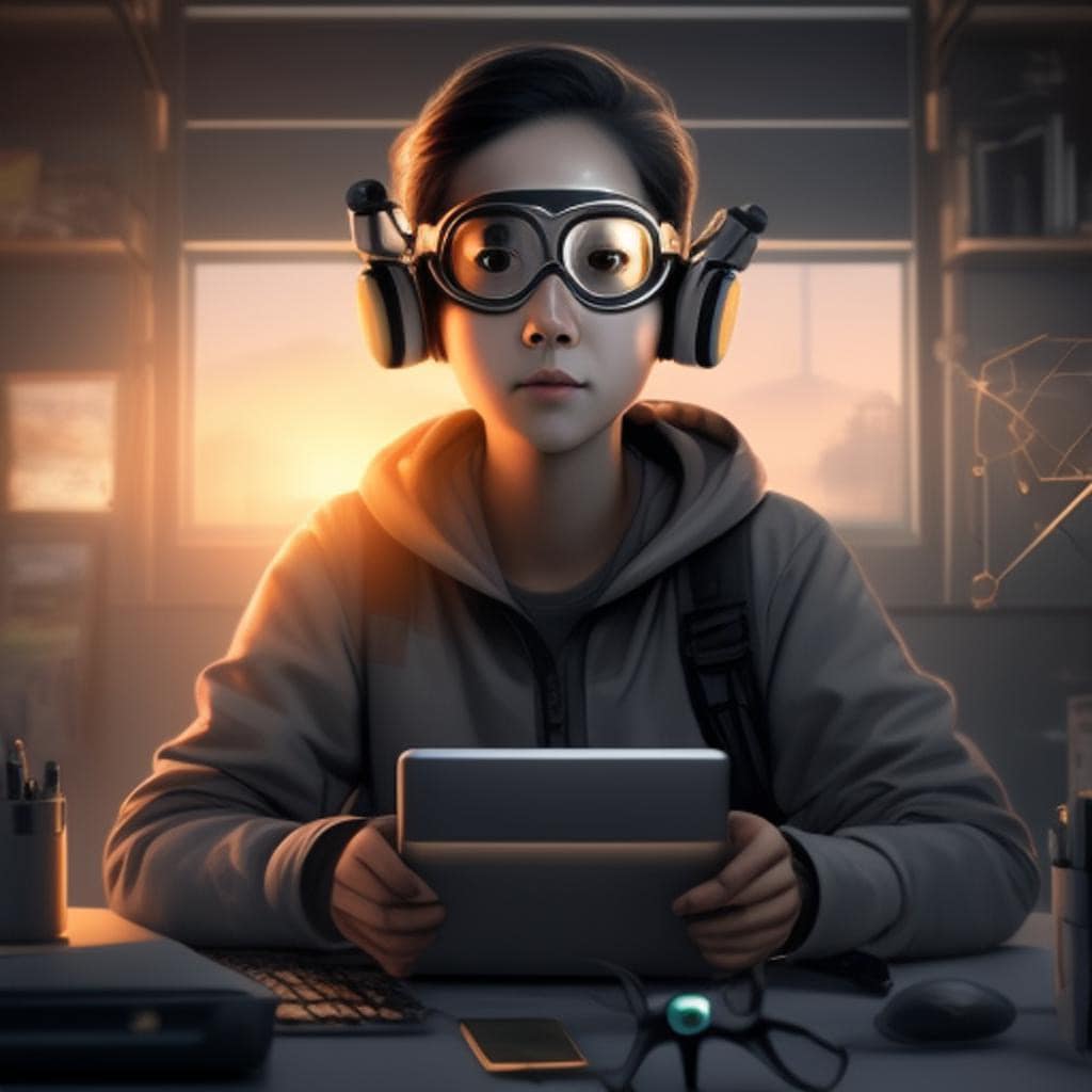 Wearing goggles and surrounded by gadgets, Inquisitive Inventor represents AI’s innovative problem-solving abilities and the knack for coming up with creative solutions.