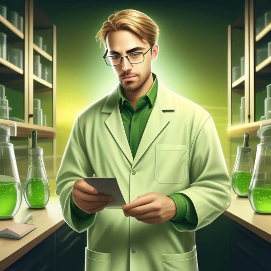 Clad in a lab coat, Analytical Alchemist reflects AI's capacity to analyze complex topics, break them down, and present the essence in a clear and concise manner.