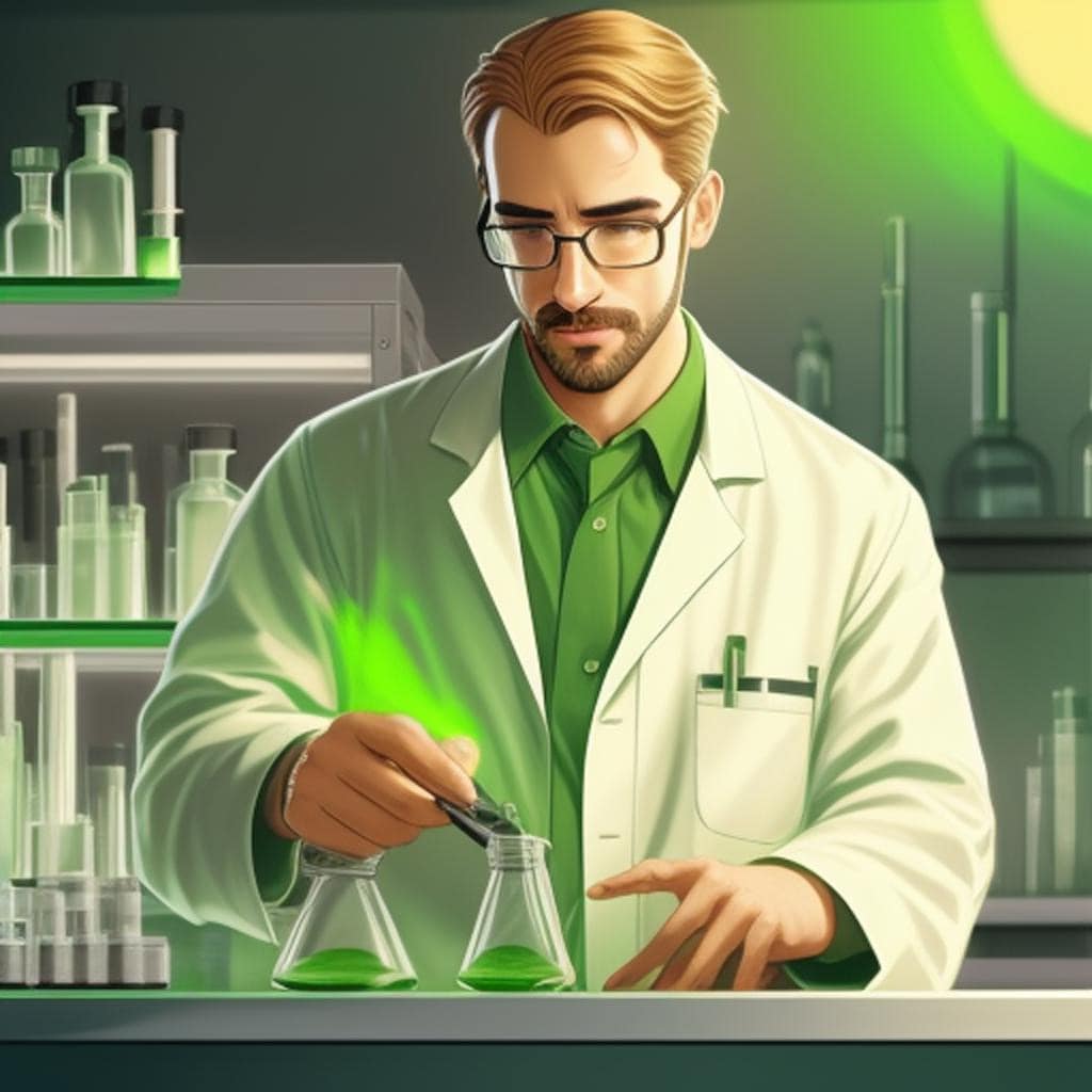 Clad in a lab coat, Analytical Alchemist reflects AI's capacity to analyze complex topics, break them down, and present the essence in a clear and concise manner.