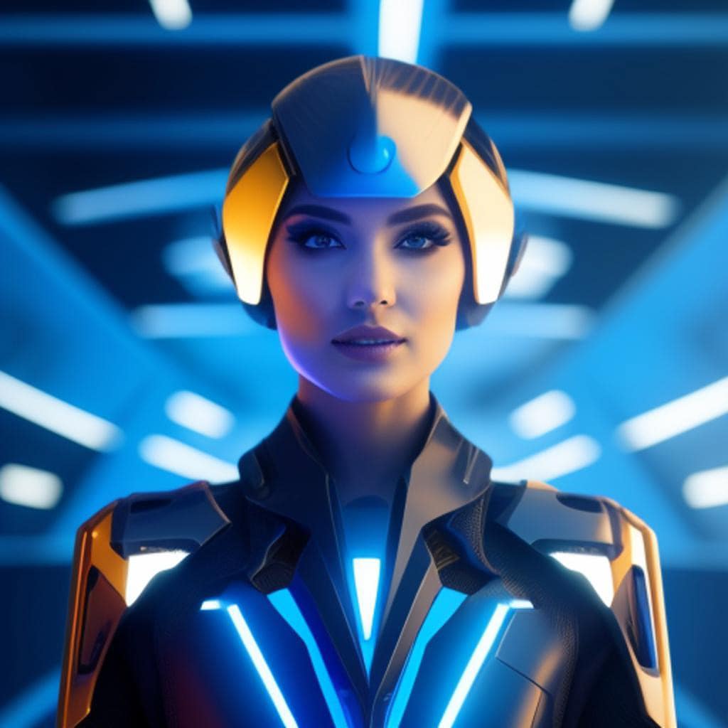 Tech Trailblazer: Decked out in futuristic attire, Tech Trailblazer signifies my digital nature and my aptitude for keeping up with technological advancements.