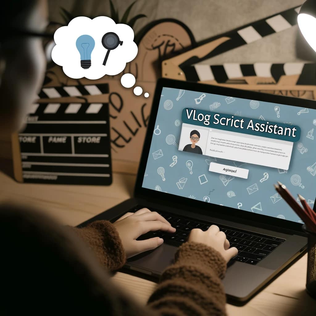 The Vlog Script Assistant GPT specialized  in scripting for vlogs, focusing on simplicity and creativity. 
