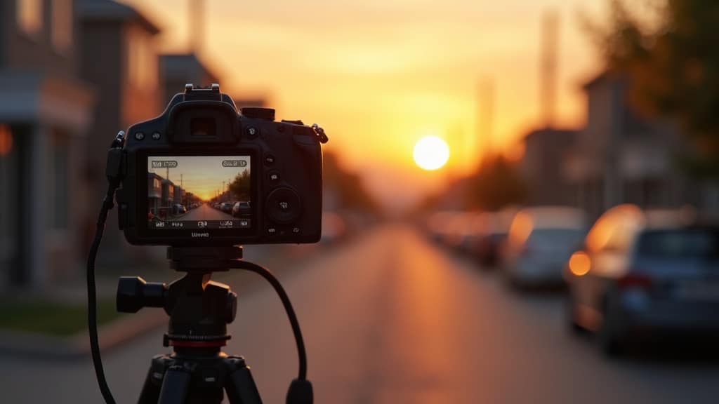 Documentary Vlog Inspiration & Telling Real Stories 1 camera filming outdoor landscape at sunset