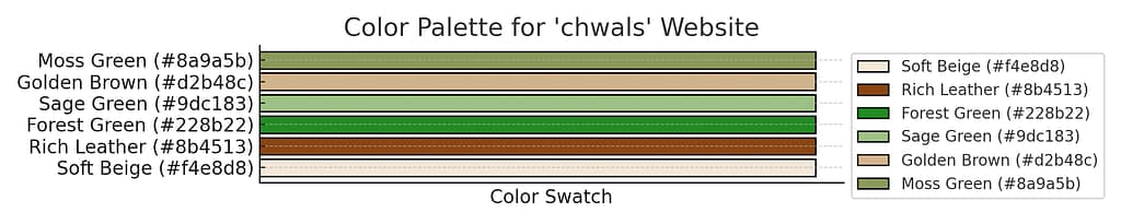 Color palette for chwals