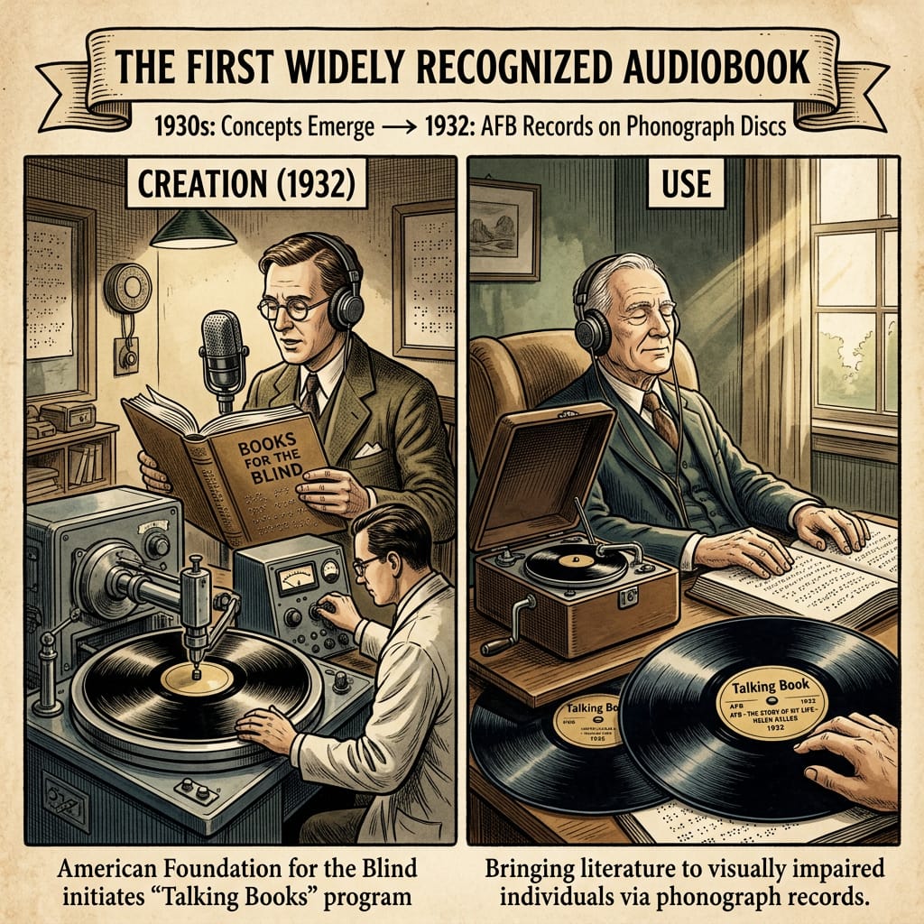 The first audio book The first audio book