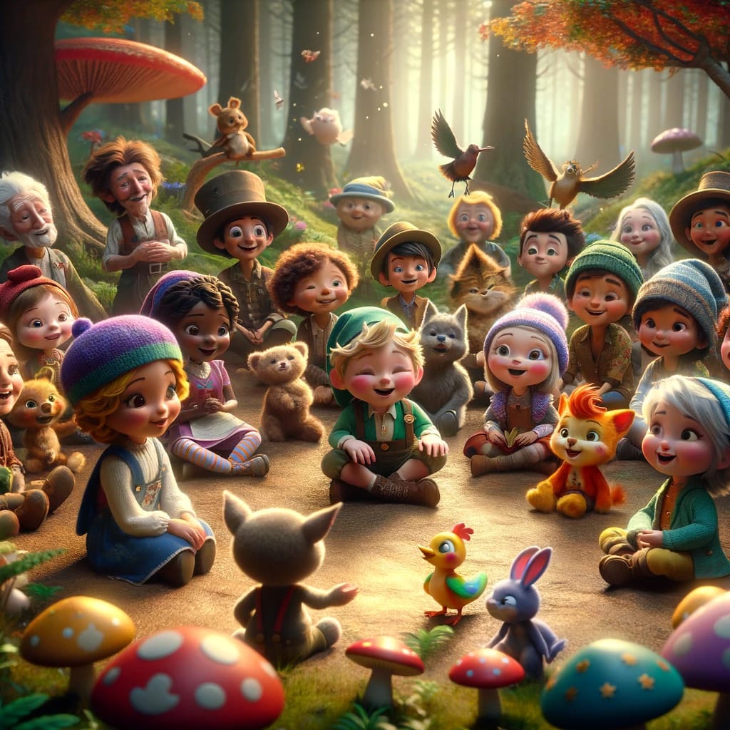 Twinkle Pete
and his happy little friends