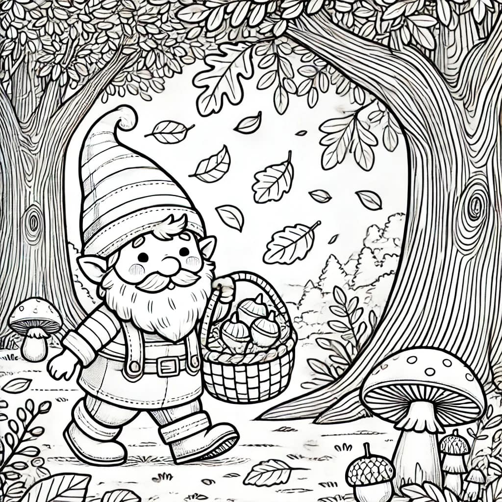 3 Coloring Pages for Autumn