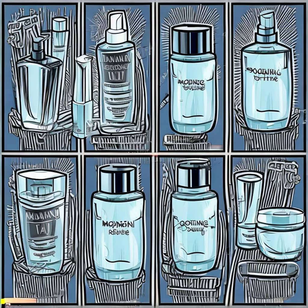Basic outline for a daily personal skincare routine. Morning, evening and weekly routines.