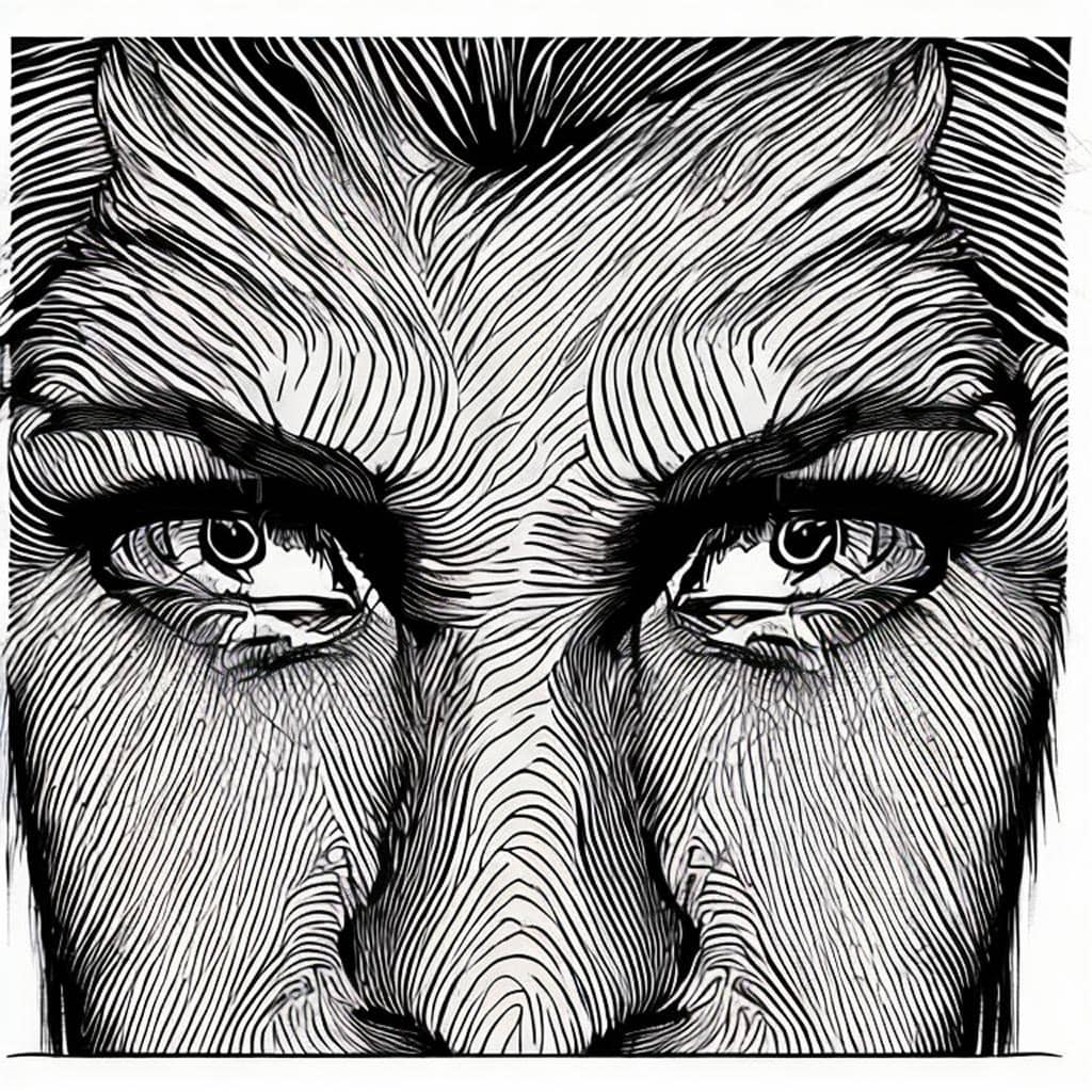 Table that categorizes the different types of eyebrows by their shape