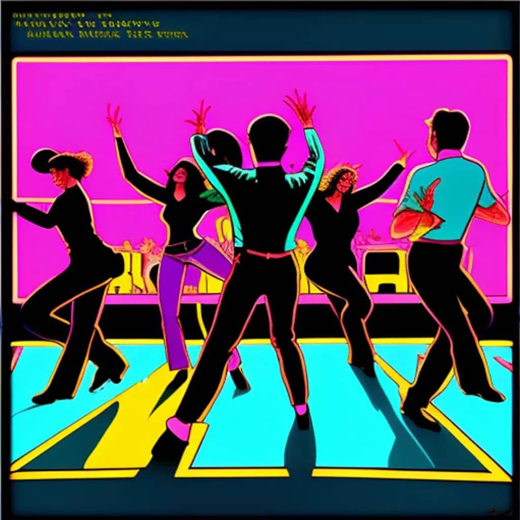 Line dances or dance steps that are associated with Irish folk music
