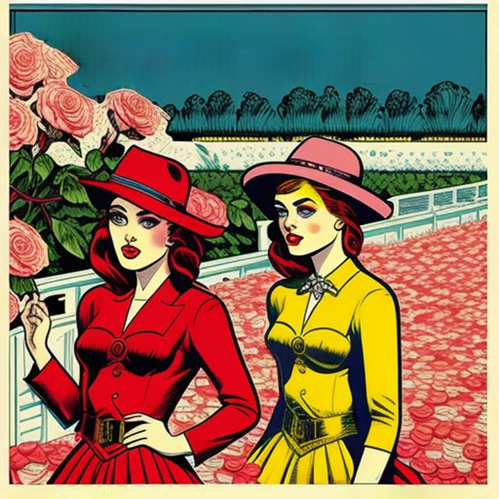 On the bank of the roses
