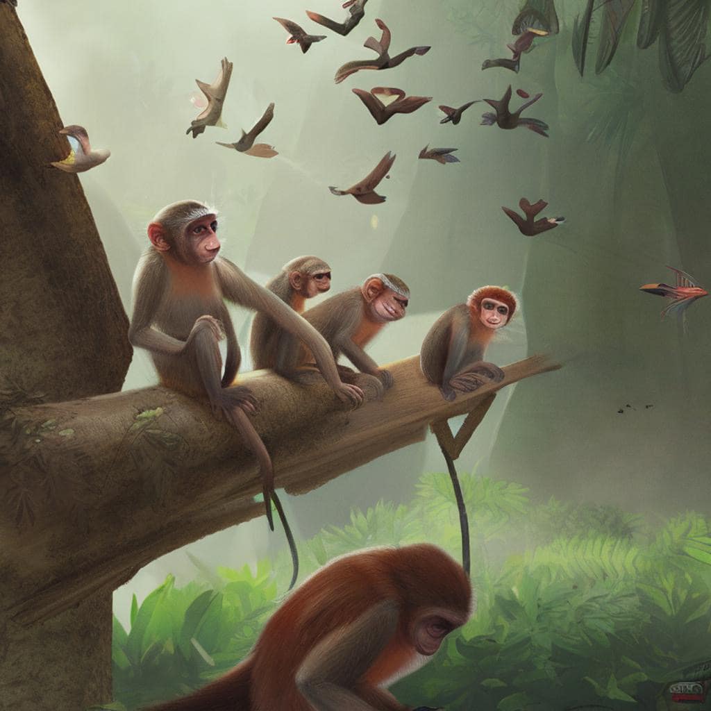 Animals, memory and communication. Monkeys and birds. Attuned to their environment