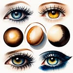 Eye shapes: almond, round, hooded, monolid, upturned, downturned, wide-set, close-set, prominent,