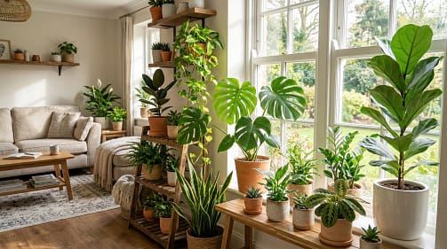 DIY Indoor Plant Care For A Healthier Home Environment Indoor plants in a bright room by a window
