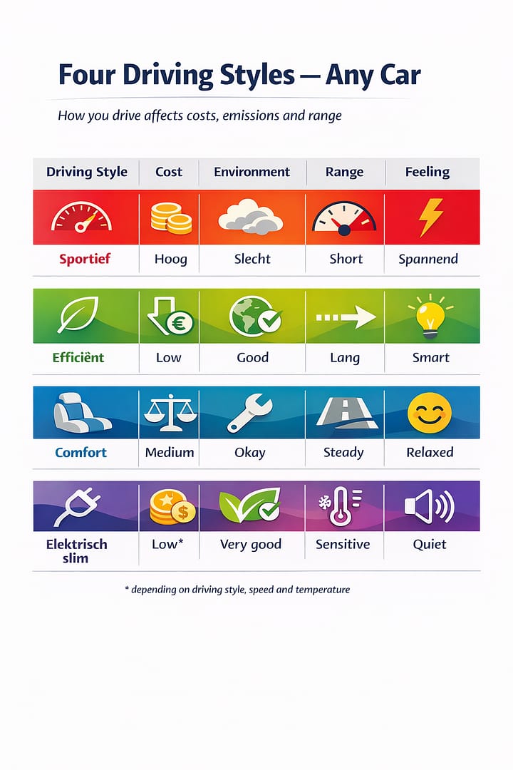 4 Driving Styles, Any Car 4 Driving Styles, Any Car