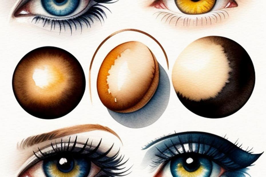 Eye shapes: almond, round, hooded, monolid, upturned, downturned, wide-set, close-set, prominent,