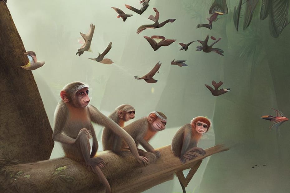 Animals, memory and communication. Monkeys and birds. Attuned to their environment