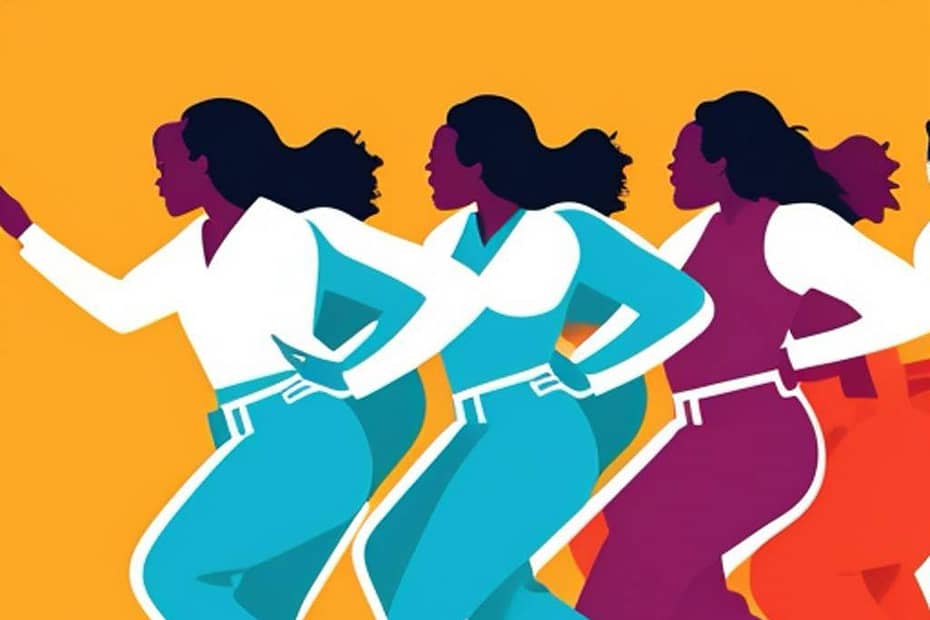 Line dancing, a synchronized dance genre, involves participants executing a series of repeated steps in lines or rows.