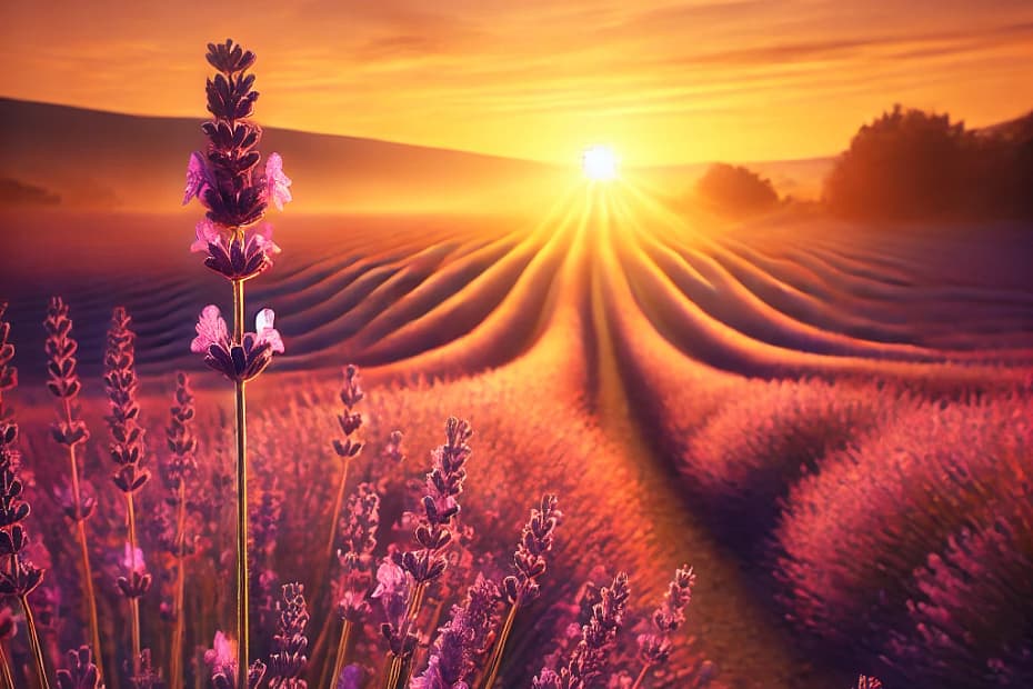 The fragrance of lavender