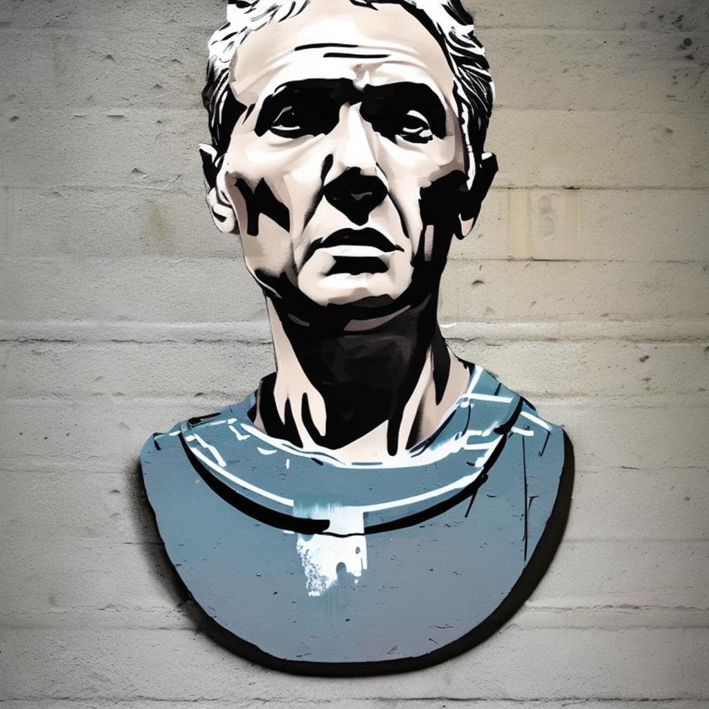 Portret Van Julius Caesar. Spreker, Schrijver, Orator En Militair.