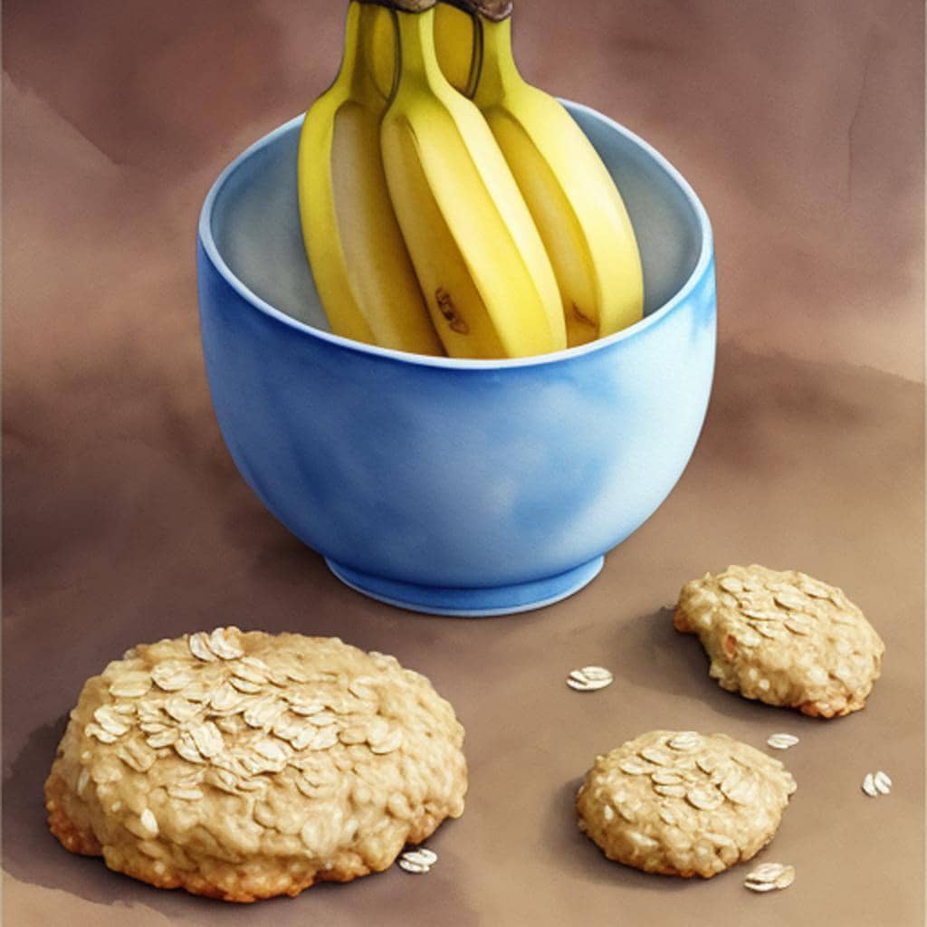 Bananen-Haverkoekjes. Suggestie Voor Een Heerlijk En Gezond Tussendoortje.zonder Boter Of Bindmiddel!