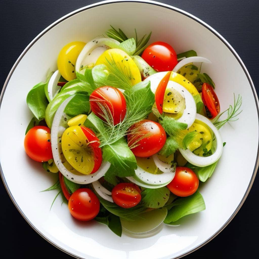 Heerlijke Venkelsalade Met Tomaatjes