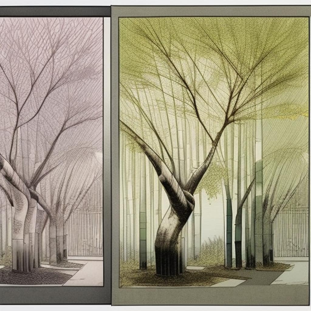 The most characteric trees in Asia are the banyan, ginkgo, cherry blossom, maple and bamboo.