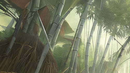 Do not fight the bamboo, it fights back
