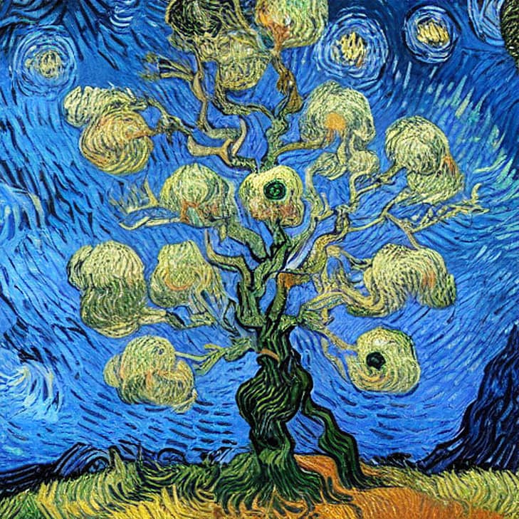 The World Tree. Symbol of unity, physical and spiritual realms, bridge between heaven and earth