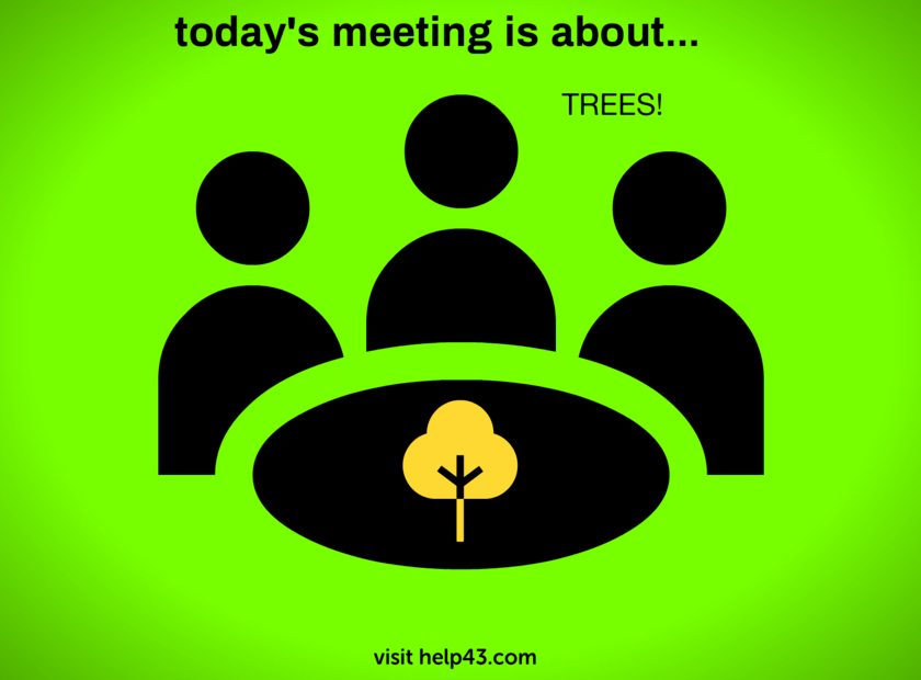 Infographic save the trees