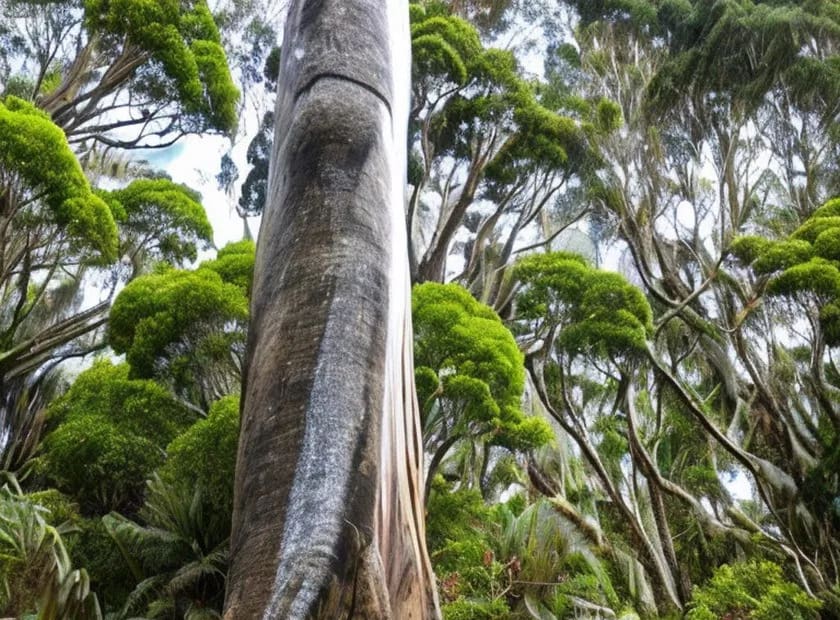 The Strength of the Kauri Tree. Australia. Story and botanicals. gum, timber, bark and leaves