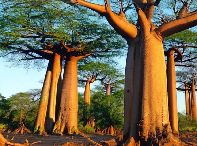 The Resilience of the Baobab Tree. Africa. Story. Fruit pulp, leaves, seeds, bark, flowers