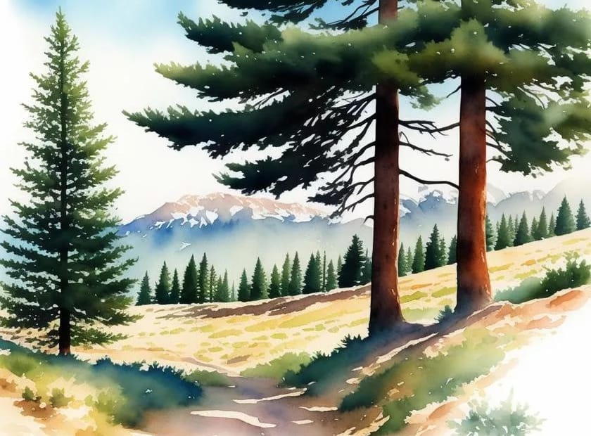 The cedar tree