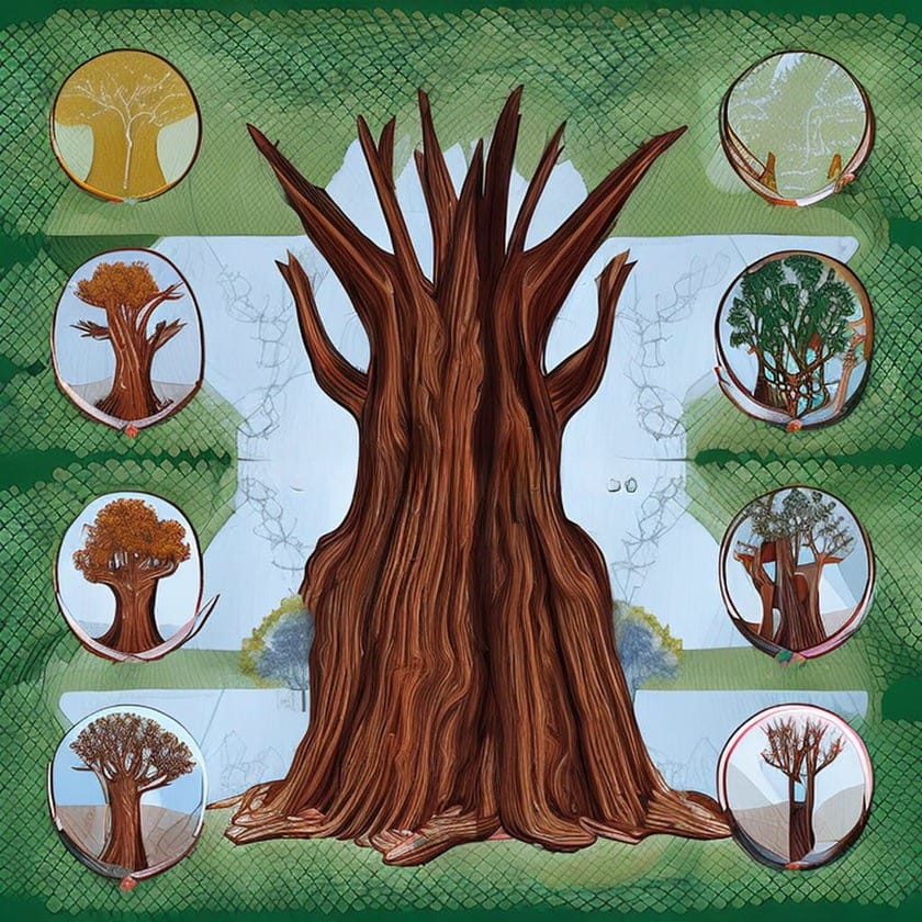 Sacred trees in South America and their symbolic significance. Ceibo, palma Christi, coca, jatobá, palo Santo.